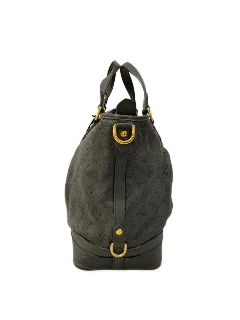 Louis Vuitton Handbag Mahina Stella GM Anthracite Leather